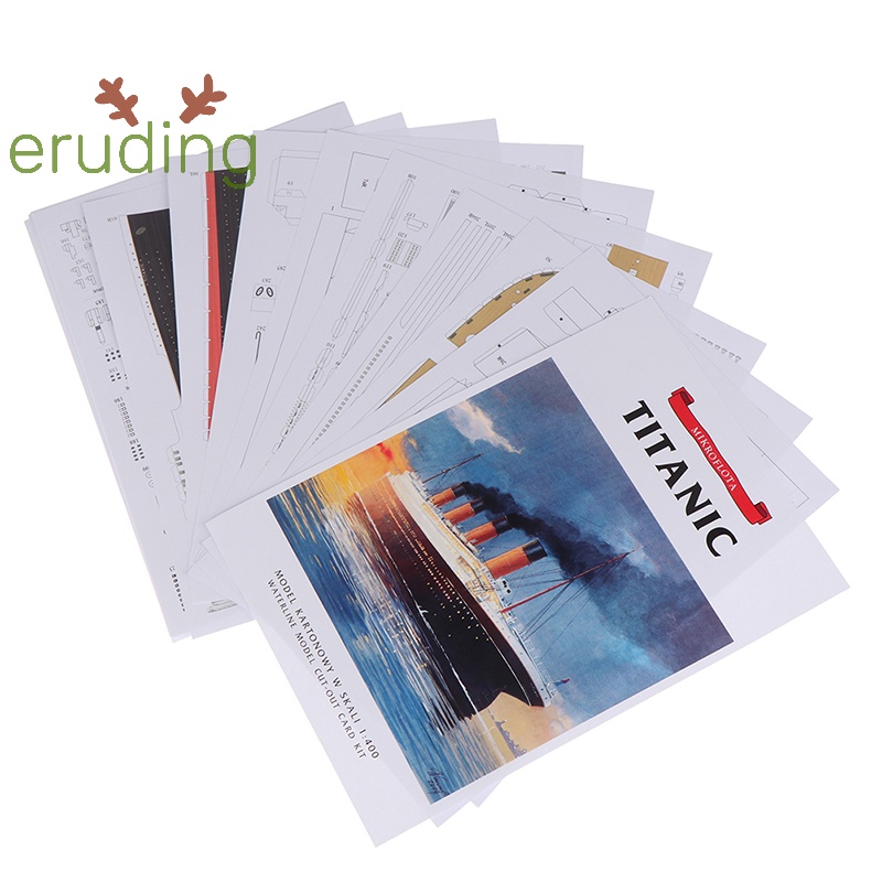 Bộ Mô Hình Tàu titanic 3d Bằng Giấy Tỉ Lệ 1: 400 diy