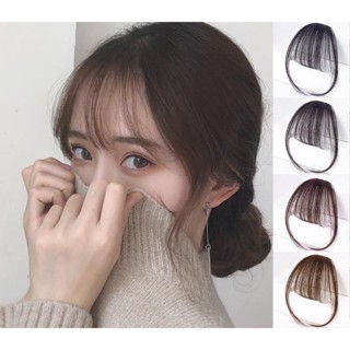 Mái Thưa Giả Bằng Tóc Thật Hàng Dệt Tay 100% , Tóc Mái Giả Phong Cách Hàn Quốc QiQiShop