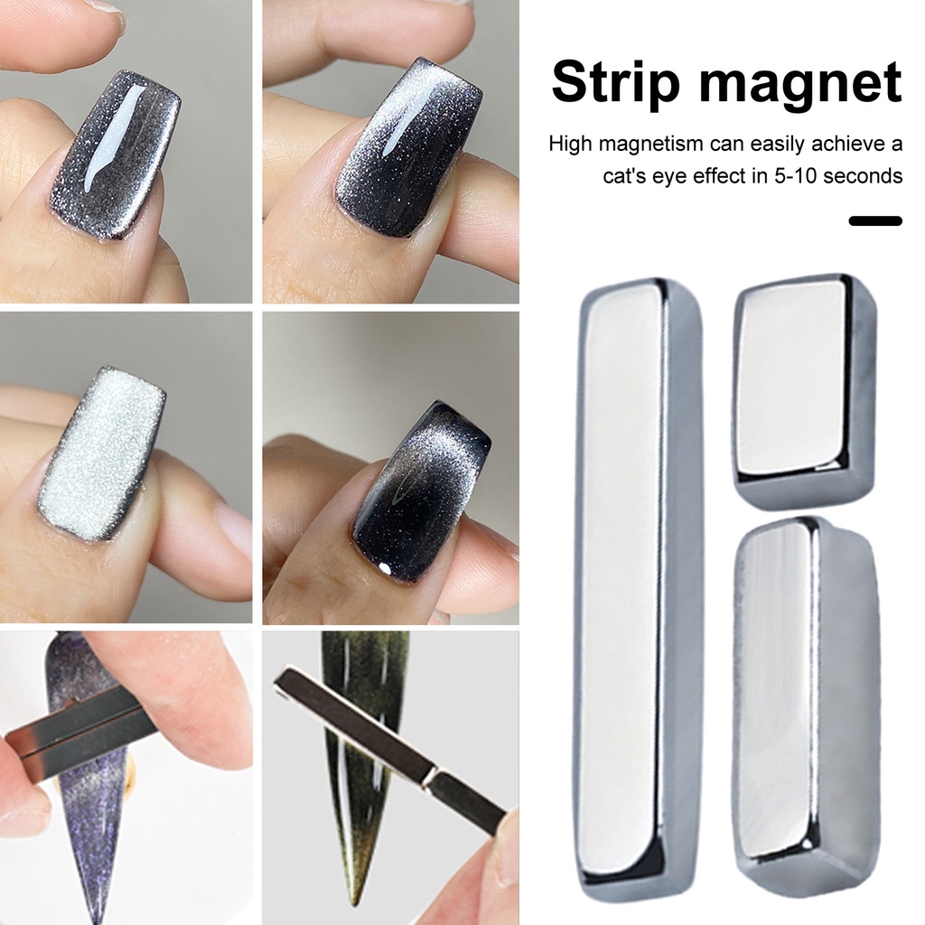 Bộ 4 Thanh Hai Đầu Dùng Trang Trí Móng Tay Mắt Mèo diy Đa Năng