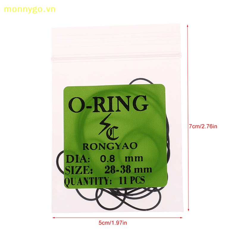 1 Gói Vòng Đệm Cao Su Chống Nước 0.5 / 0.6 / 0.7 / 0.8mm Cho Đồng Hồ Đeo Tay vn