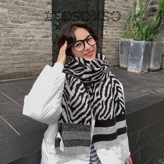 Leosoxs khăn choàng cổ nữ tag official khăn len choàng cổ nam nữ thời trang chất len dày ấm áp dài wsp23b0s1c