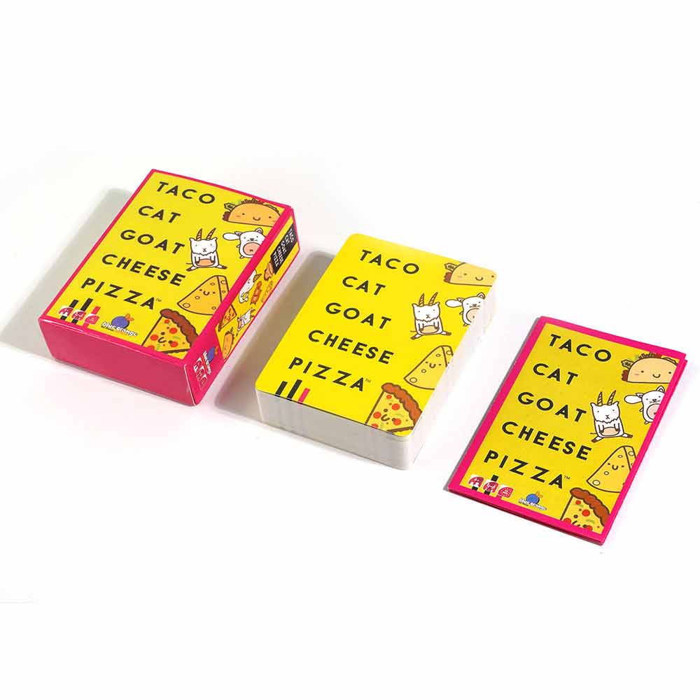 Taco Cat Goat Cheese Pizza Game Card