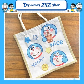 Túi vải dễ thương Doraemon 30X30cm túi vải bố siêu nhẹ