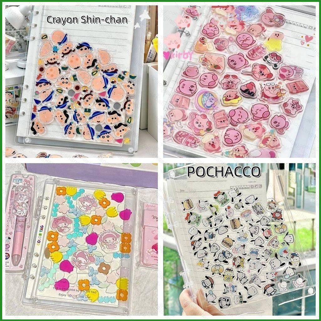 Pochacco Sổ Tay a5 a7 acrylic Trong Suốt Họa Tiết Giai Điệu shin-chan diy