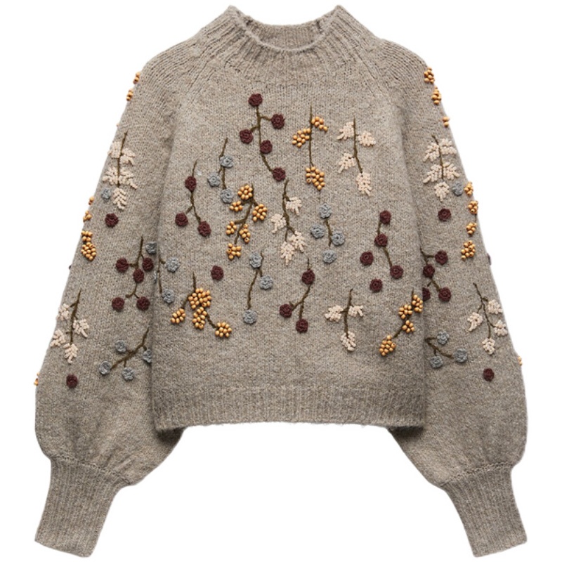 Zara Giày Cao Cấp Thêu Trang Trí Thời Trang Mùa Thu Đông Cá Tính 01957101706