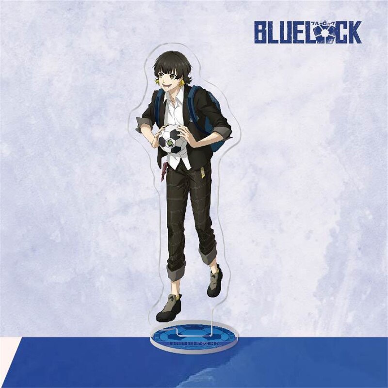 Mô hình Standee Football Anime Blue Lock Chigiri Hyouma Isagi Yoichi Bachira Meguru Seishiro Nagi 2 mặt rõ nét