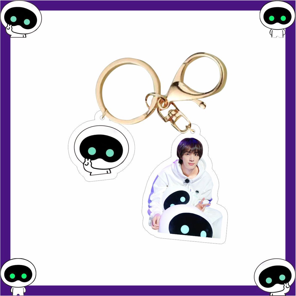 Móc Khóa Nhựa acrylic In Hình Nhóm Nhạc kpop bts jin Mới