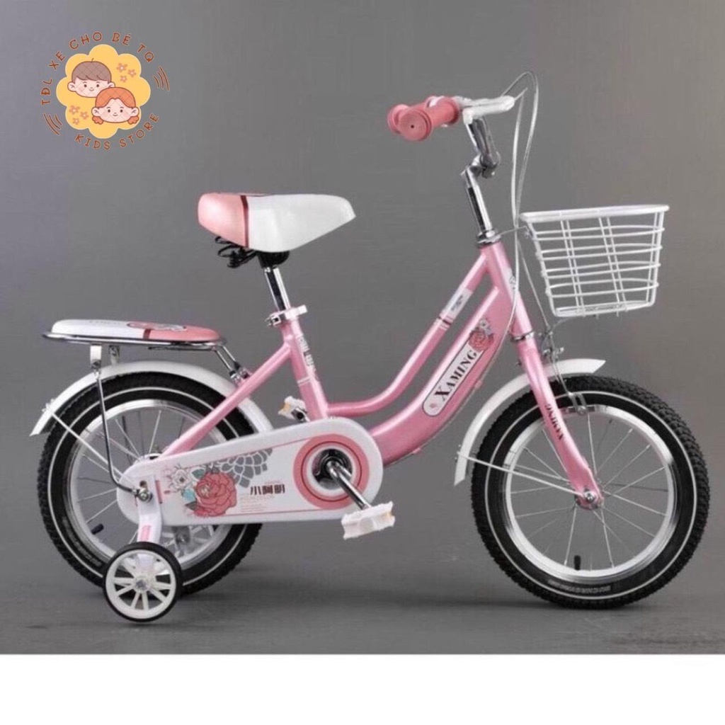 Xe đạp cho bé gái Xaming hàng sịn (2 khung) full size 12-20