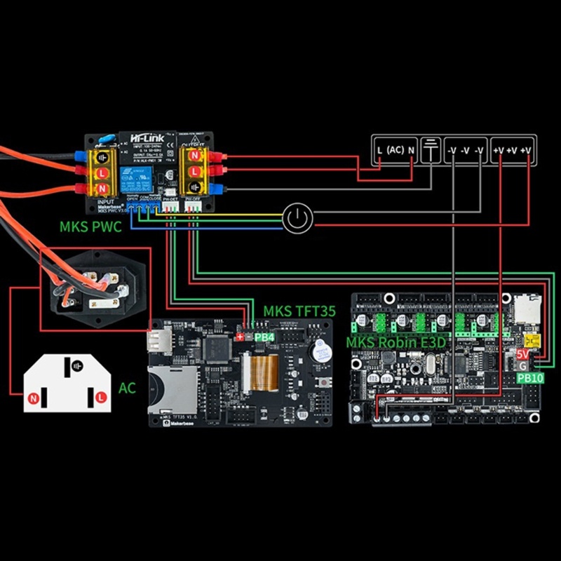Abana Mô Đun Im Lặng Tự Động mks Pwm 3 0 Cho Máy In 3d