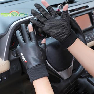  Găng Tay Hở Ngón Vải Nhung Hai Ngón Chống Trượt Chống Nước Giữ Ấm Mùa Đông Cho Nam  Mới  