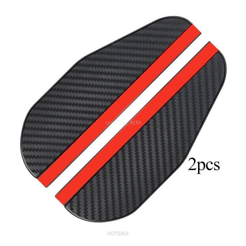 Bộ 2 Tấm Chắn Mưa Bằng Sợi Carbon Màu Đen Gắn Kính Chiếu Hậu Xe Hơi / Xe Tải / SUV​