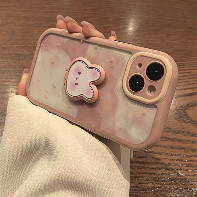 Ốp Điện Thoại Họa Tiết Ngôi Sao / Thỏ Chống Rơi Cho iphone 7 7plus 8 8plus xs xr 11 12 13 14 15pro plus promax