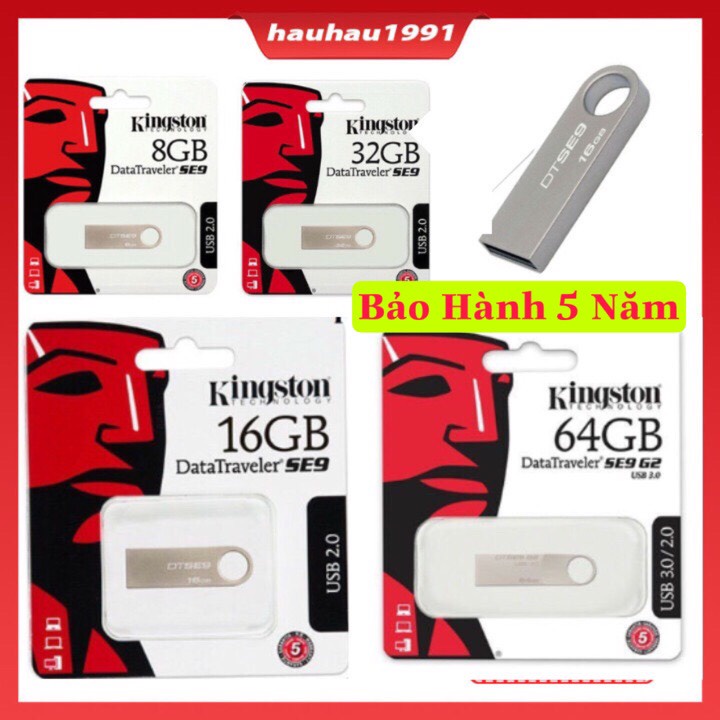 [BÁN SỈ]USB Kingston 8GB 16GB 32GB 64Gb thiết kế nhỏ gọn vỏ kim loại chống nước, Chuyền Dữ Liệu Nhanh , Bảo Hành 24 Thán