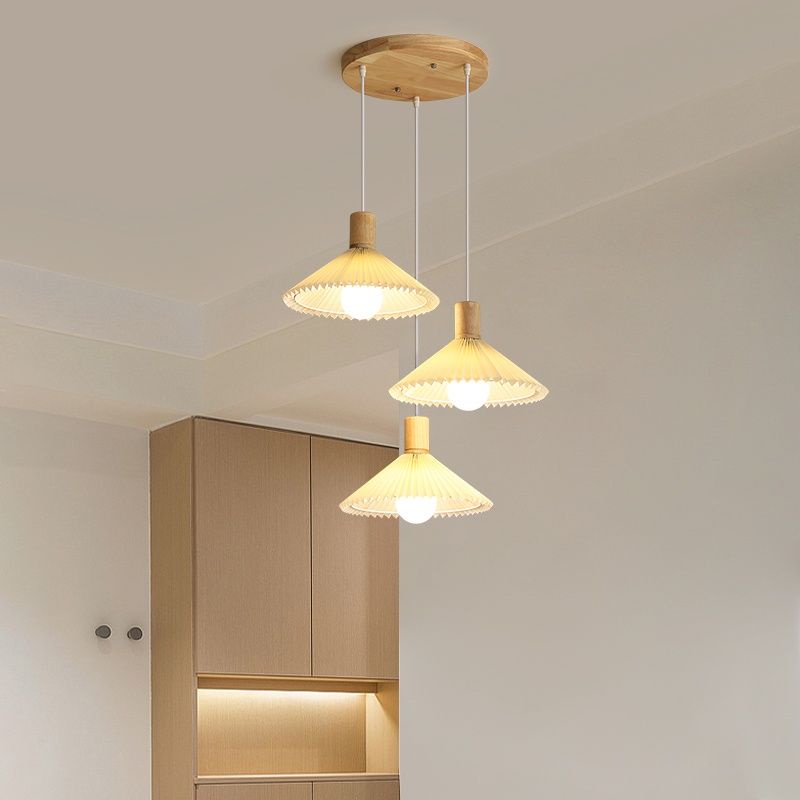 Đèn Trần Bóng led Bằng Gỗ Phong Cách Nhật Bản Cổ Điển Cho Nhà Hàng