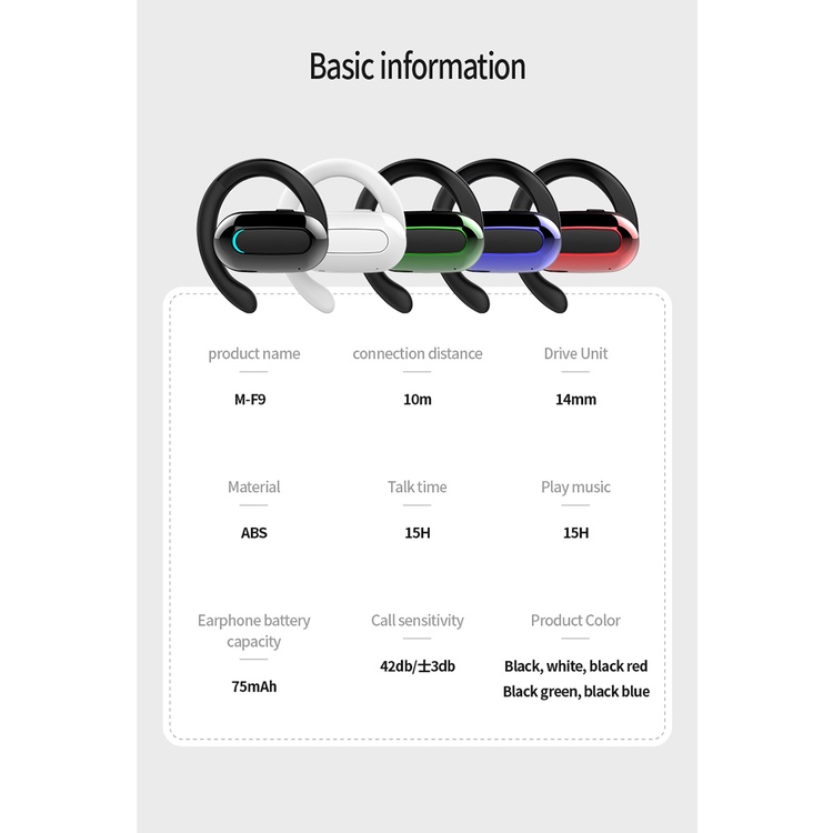 Ows Tai Nghe Thể Thao bluetooth Không Dây Có Thể Điều Chỉnh Âm Thanh bass