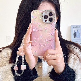 Ốp Điện Thoại Họa Tiết Hoa tulip Chống Sốc Cho iphone 15 pro max 15 pro 15 14 13 12 11 pro max xr ix