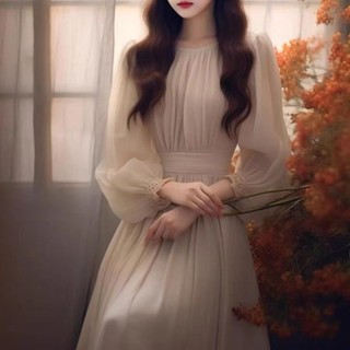 [Mùa Xuân Hàng Mới Về] Đầm Pháp Retro Đầm Nhung Đầm Phong Cách Hepburn Mùa Xuân 2024 Phong Cách Mới Cao Cấp Siêu Mùa Đông Tính Khí Người Nổi Tiếng Niche Dày Phong Cách Nhẹ Nhàng Mặc Váy Dài