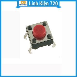 Nút nhấn 4 chân 6x6x5mm (đỏ -1 Con)