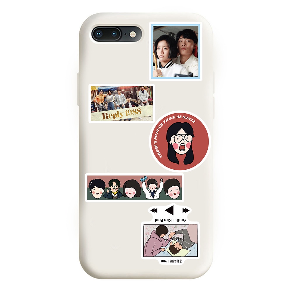 Bộ 50 Miếng Dán Trang Trí Mũ Bảo Hiểm / Bút Chì Chống Thấm Nước Họa Tiết graffiti Duraglossworld 1988 8