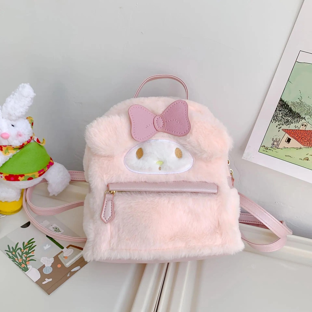 Kawaii sanrio Ba Lô Vải Bông Hình hello kitty Thời Trang Dành Cho Nữ Sinh Du Lịch Làm Quà Giáng Sinh Sinh Nhật