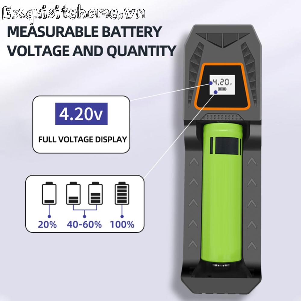 Sạc Dự Phòng 18650 Có Màn Hình lcd 5v 1a Cho Điện Thoại Di Động