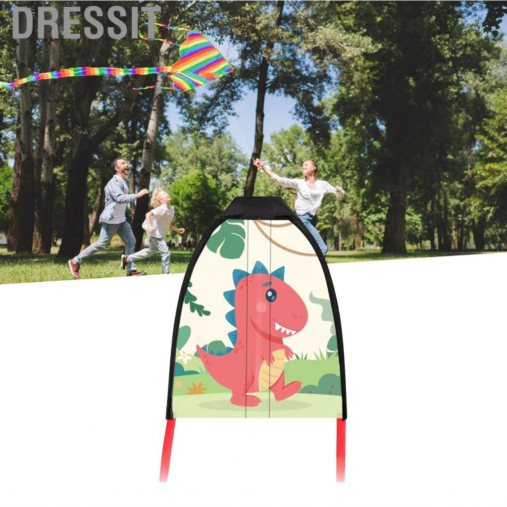 Dressit Children Thumb Ejection Kite Cartoon Animals Small Launcher Funny Outdoor Sports Games Toy for Kids Birthday Gifts