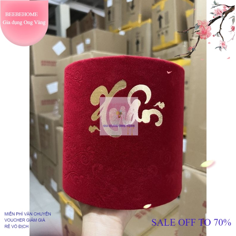 Trụ Nhung Cắm Hoa Chữ Việt 6 Mẫu Tết, Phúc, Lộc, Xuân, Phát - Chậu Nhung Cắm Cành Đào Đông Trang Trí Tết