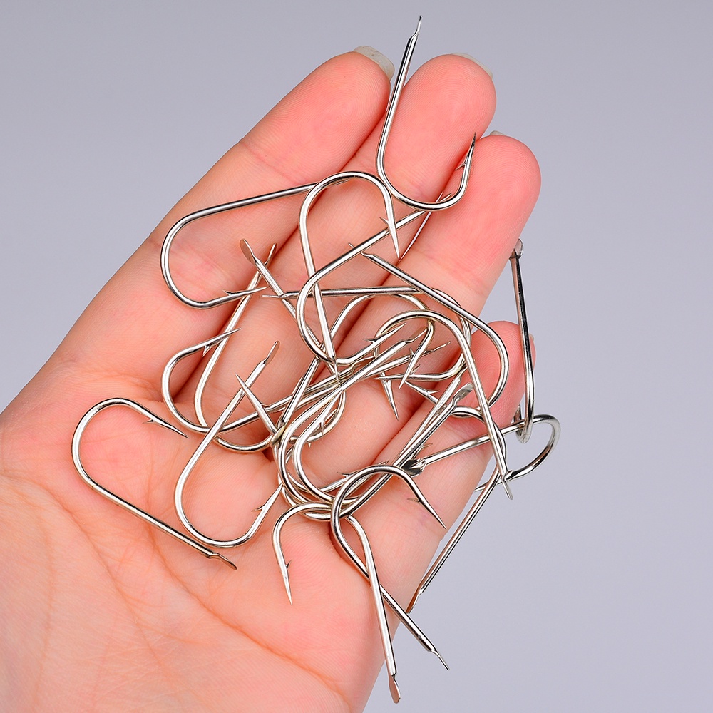 Proberos Set 50 Lưỡi Câu Cá Thẳng 17 # - 19 # Bằng Thép carbon Chất Lượng Cao