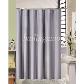 Rèm Che Bồn Tắm Bằng Vải Polyester Màu Sắc Trơn Chống Nước