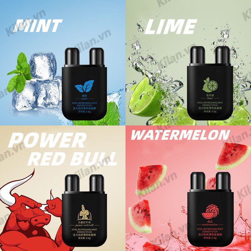 Hộp thảo dược mũi Nicor Skyvii Energy Bar—Thanh làm mới hai lỗ, Ống hít mũi mát lạnh Hút mũi AUBESSS