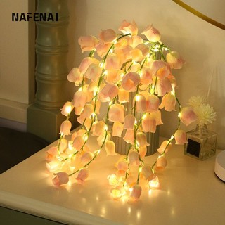  Nafenai Đèn Ngủ LED Hình Hoa Lily Nhân Tạo Trang Trí Phòng