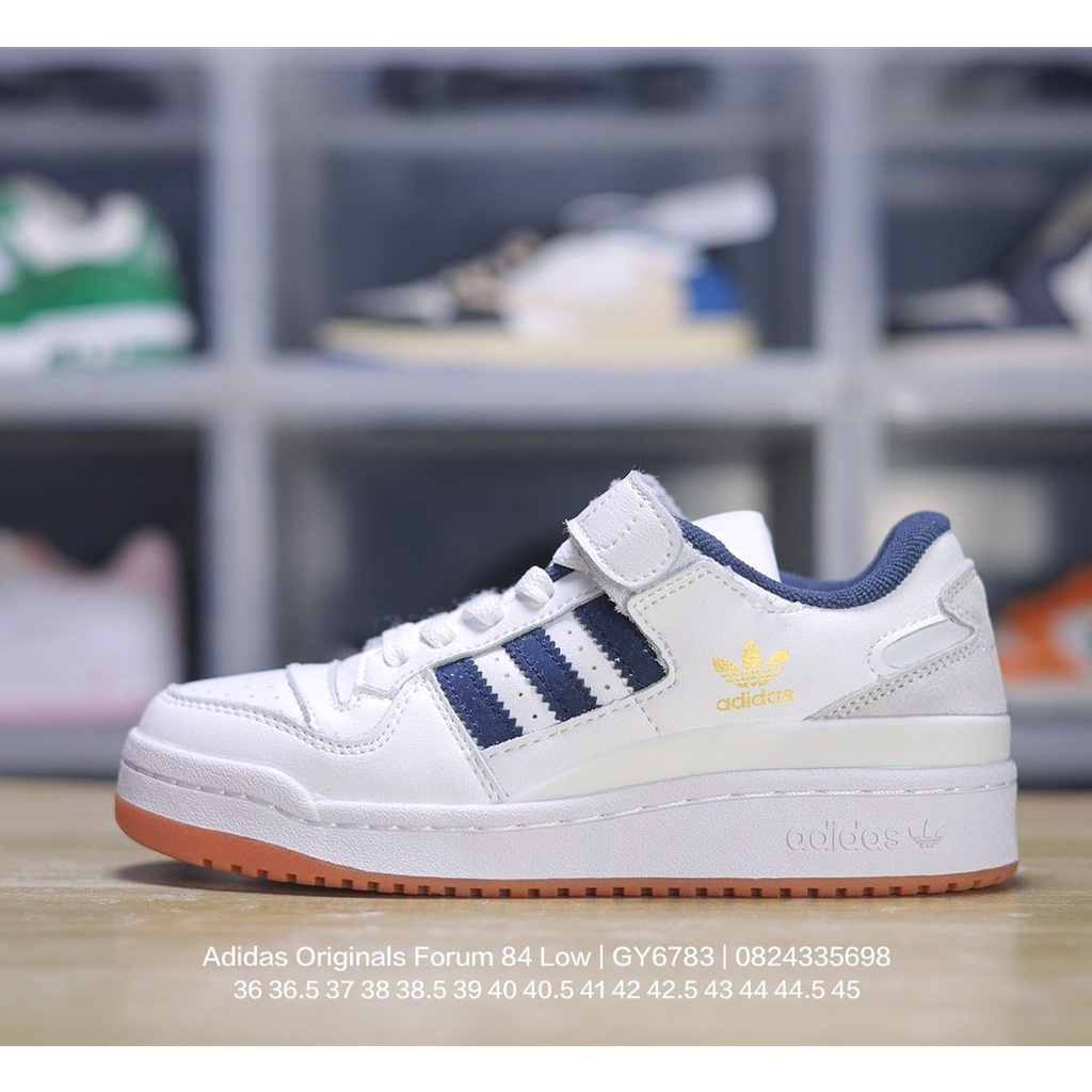 Giày Thể Thao Adidas Originals Forum 84 Cổ Thấp Quai Dán Phong Cách retro