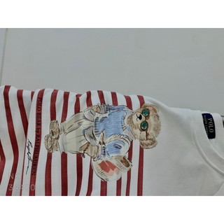 Áo td polo sọc đỏ gấu ttn
