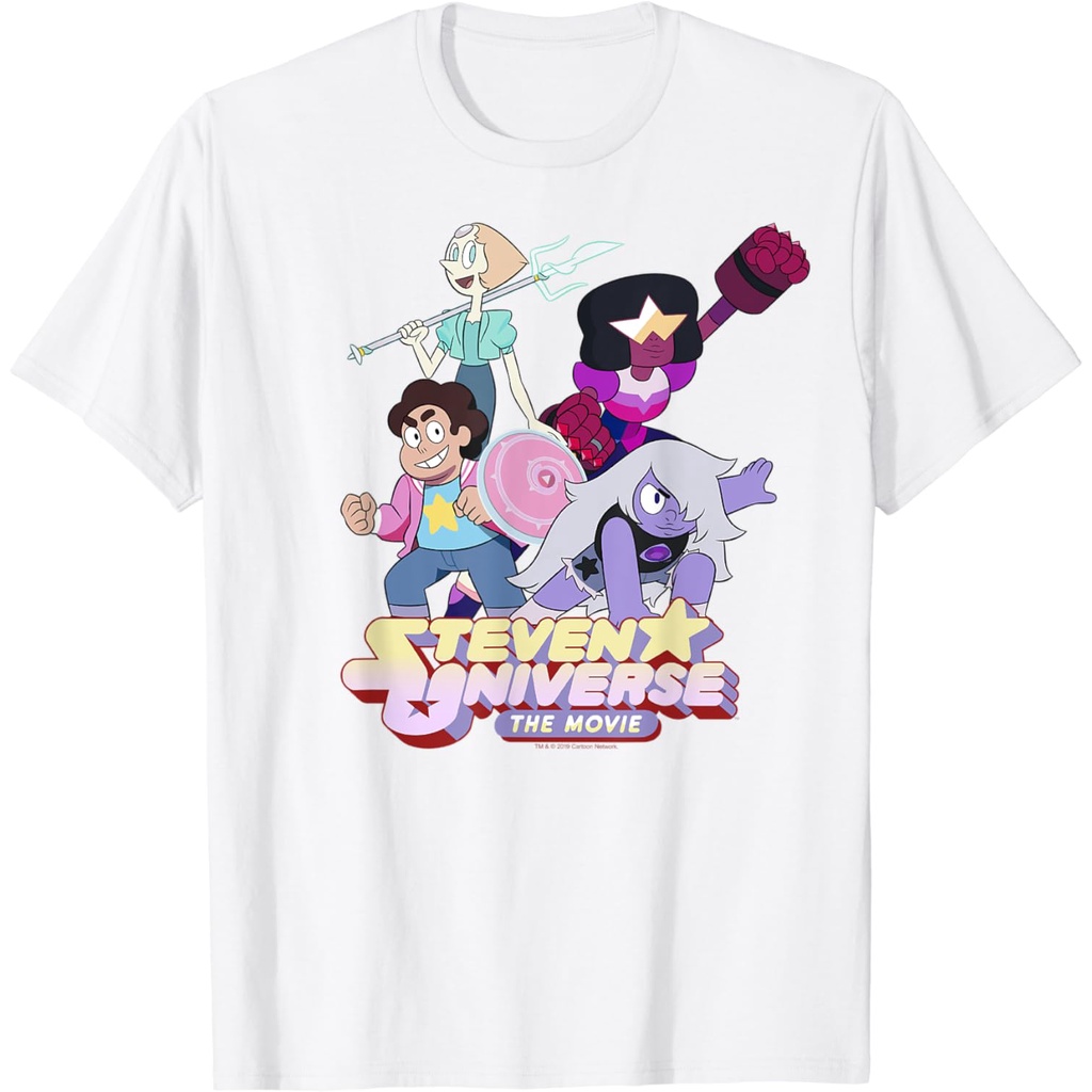 Áo Thun cotton Nam In Hình Nhóm Nhạc Steven Universe Size 4XL 5XL 6XL