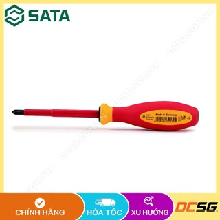 Tua vít cách điện vde ac 1000v chất liệu thép cr-v-mo sata 61213 - 61214 | dcsg