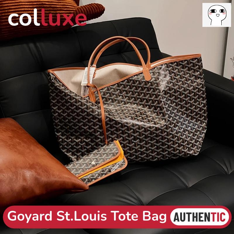 👜Túi tote goyard St. Louis Mới Túi Tote PM Classic Best GM màu đen cạnh nâu xanh lá cây trắng Saint 