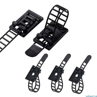 Set 2 / 100 Kẹp Giữ Dây Cáp Dán Tường Bằng Nilon Có Thể Điều Chỉnh