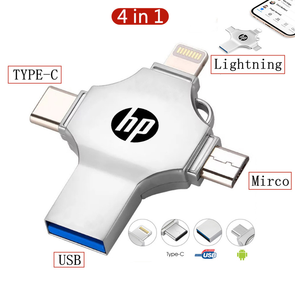 Usb 3.0 OTG 1TB 2TB 4 Trong 1 Cho Iphone ipad Android