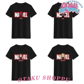 HOT Áo Thun Unisex Cổ Tròn  In Hình Marvel Venom Captain Wanda Deadpool Màu Trắng Đen Cho Nam Và Nữ