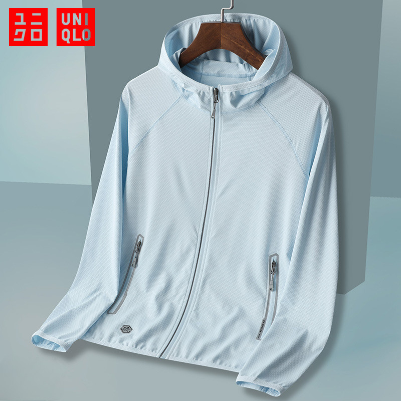   Giảm giá 50%  Uniqlo UPF50 + Áo khoác nam nữ chất lượng cao Áo khoác chống nắng Chống tia cực tím Thoải mái khi mặc 