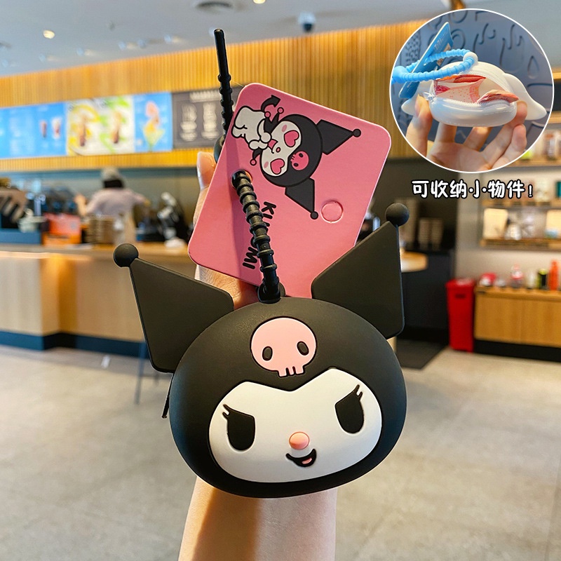 Sanrio Móc Khóa Đựng Tiền Xu Đa Năng Hình Chú Chó Tai To Dễ Thương