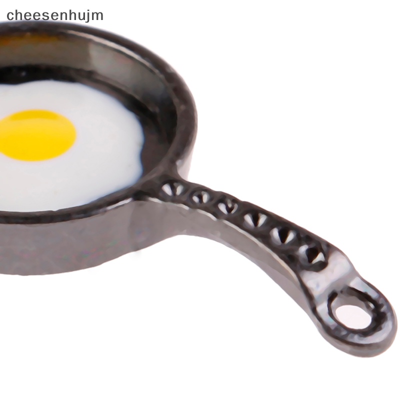 Chảo Chiên Trứng mini Bằng Kim Loại Tỉ Lệ 1 / 12 Trang Trí Nhà Búp Bê vn