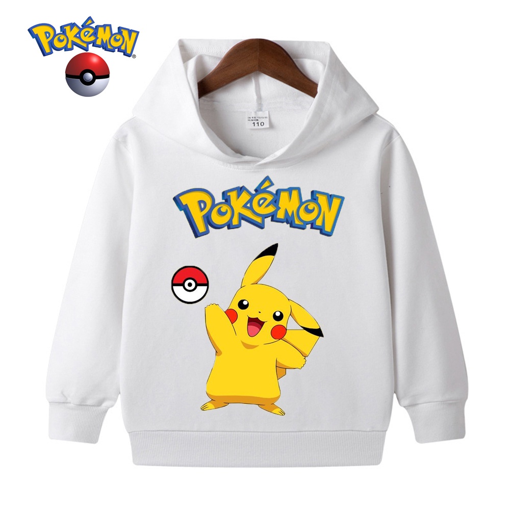 Dễ Thương Áo Hoodie Mỏng In Hình pikachu Đáng Yêu Cho Bé Trai Gái