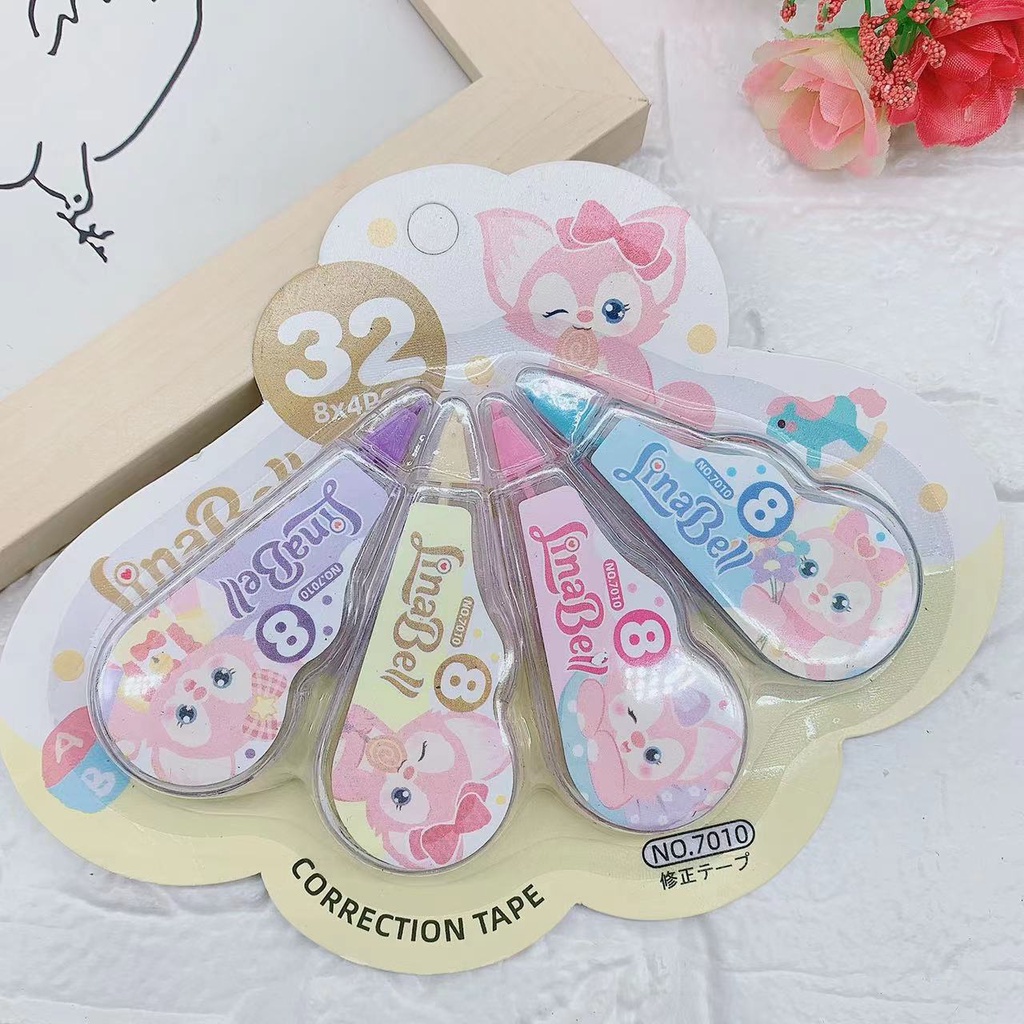 Sanrio Bút Xóa Dạng Băng Keo 4 Trong 1 Hình Cún Đáng Yêu