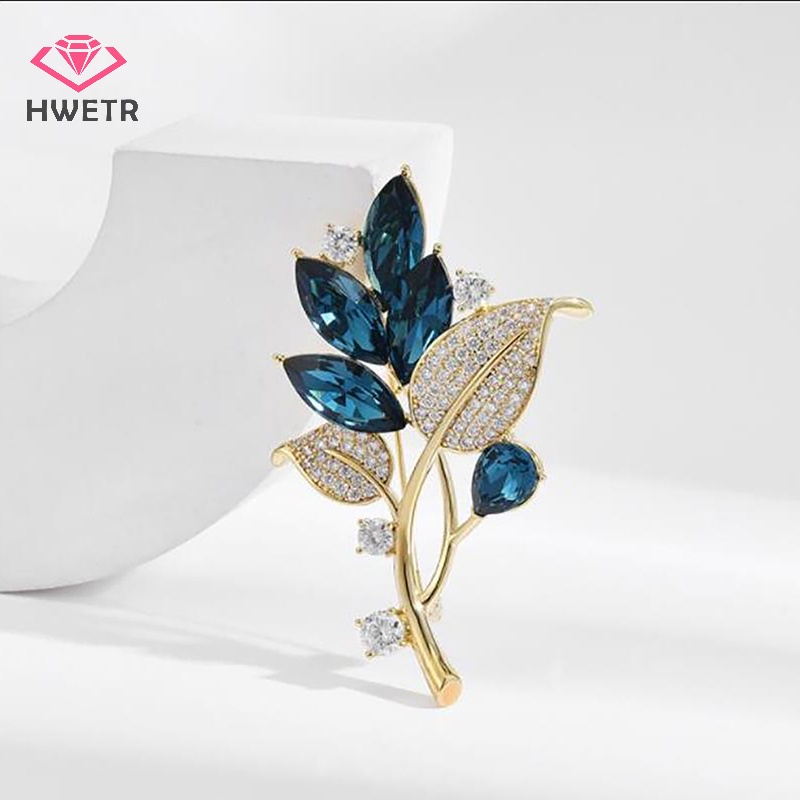 Trâm Cài Áo Hình Cây Đính Đá Thời Trang Mới