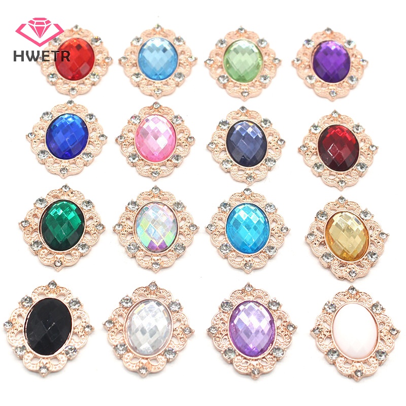 Nút Hợp Kim 26 * 31mm May Vá Trang Trí Đám Cưới diy Mới