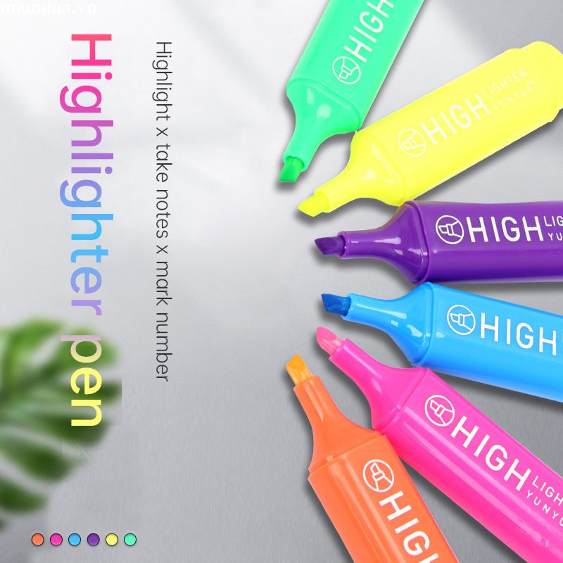 Miumiua🔮Bút đánh dấu bút nhớ dòng bút màu YUNYUE nhiều màu lựa chọn