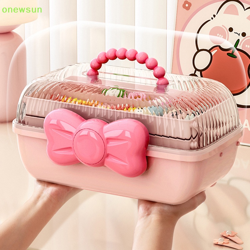 Hộp Nhiều Tầng Trưng Bày Kẹp Tóc / Trang Sức Dễ Thương Cho Bé Gái Mới