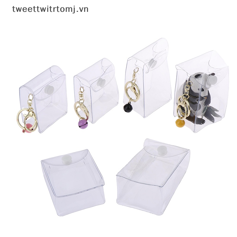 Túi Đựng Tiền Xu / Chìa Khóa / Son Môi mini Trong Suốt Hình Búp Bê tomj