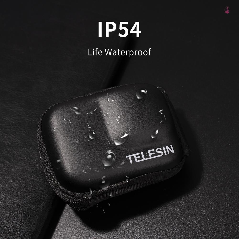 Telesin Túi Đựng Bảo Vệ Có Khóa Kéo Chống Thấm Nước ip54 Thay Thế Chuyên Dụng Cho Máy Ảnh Hành Động ip54 9 10